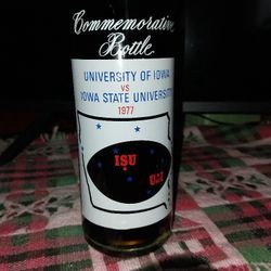 University Of Iowa VS Iowa St. Commemorative Bottle,  Factory Sealed ,Never Opened  