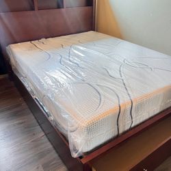 Cama Queen Size Nueva En Caja Incluye Colchón Memory Foam 