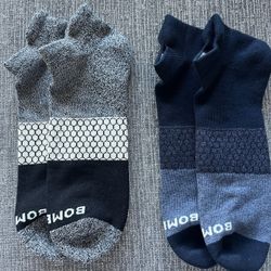 Set of 2 pair of Bombas Men's Tri-Block Marl Ankle Sock, Size XL (13.5-16), NEW