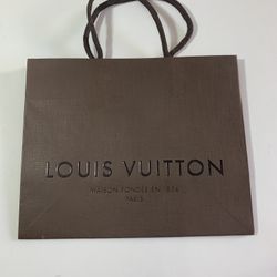 Louis Vuitton Small Brown Paper Shopping Bag