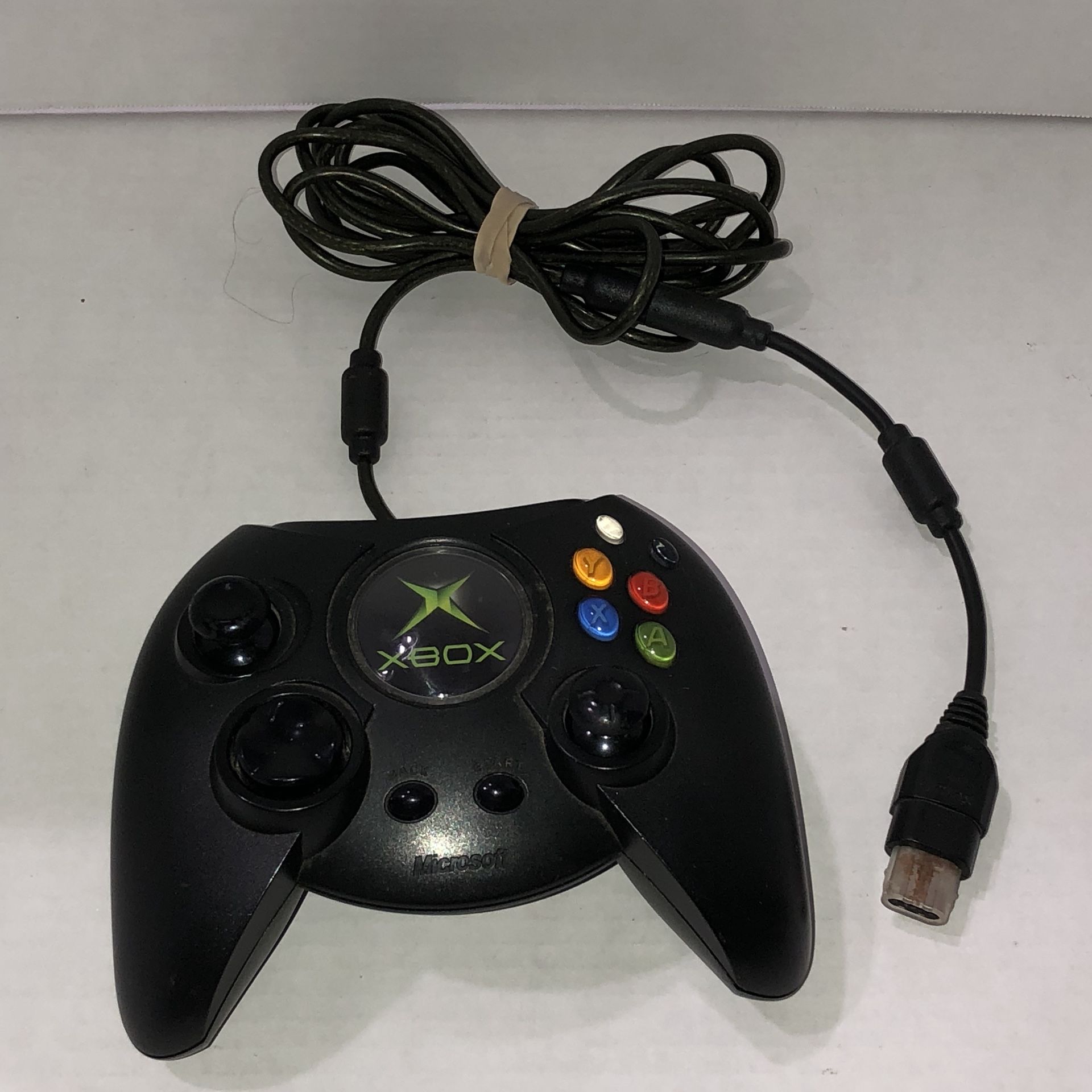 GENUINE OEM Original XBox duke / fat boy black controller Model X08-17160