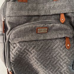 Babbleroo Dark Gray Diaper Backpack