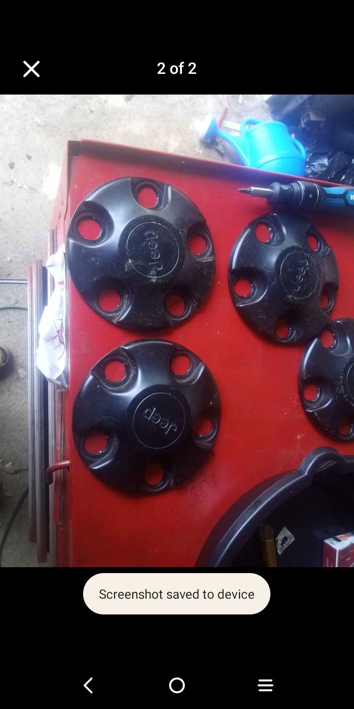 20/20 Jeep Steel Rims With Center Caps