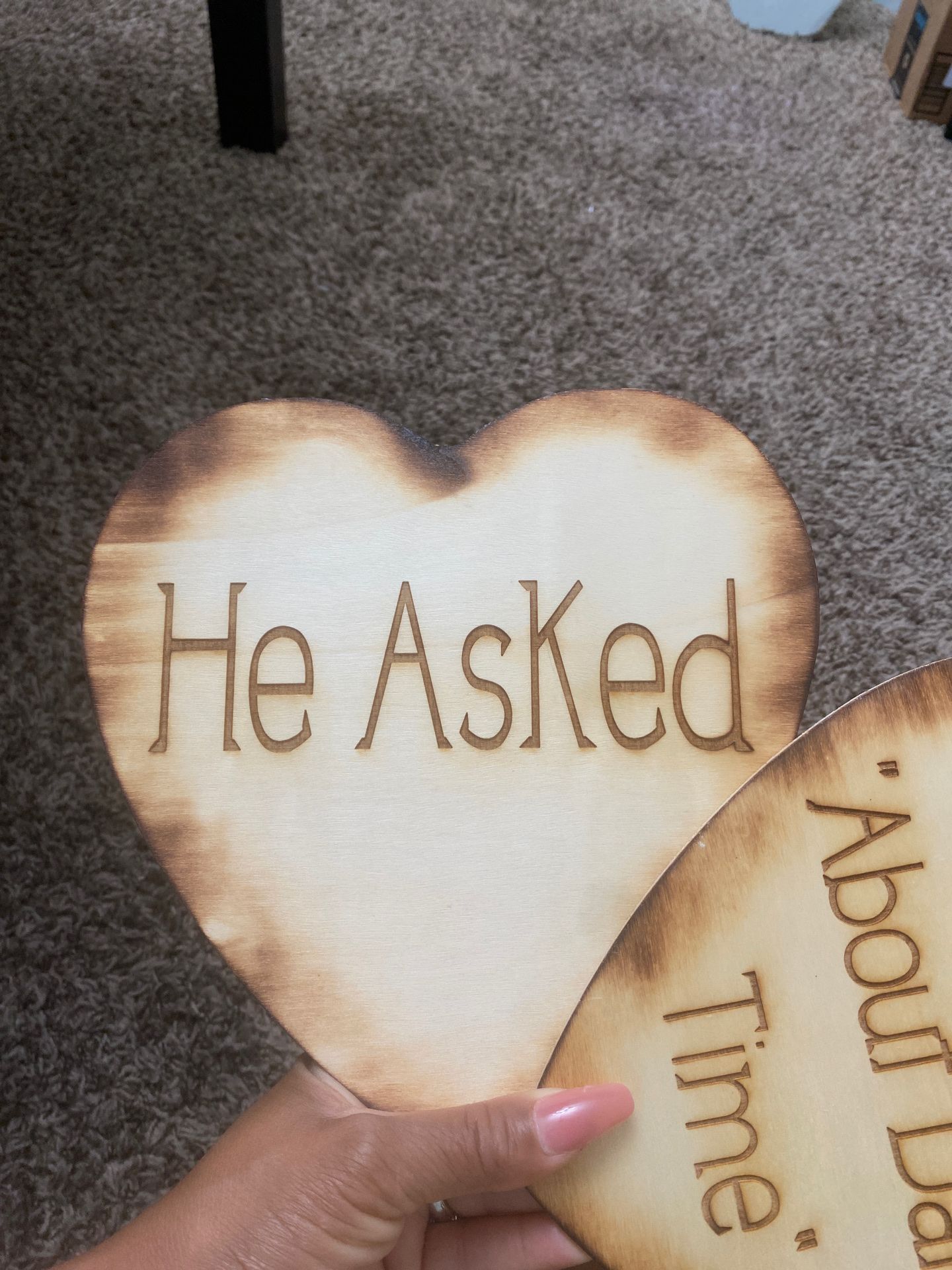 Engagement photo props