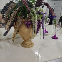 Antique Vase Flower Arrangement 