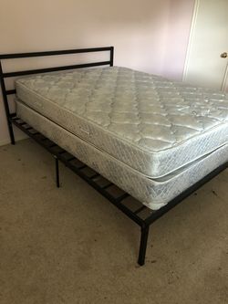 QUEEN MATTRESS WITH BEDFRAME
