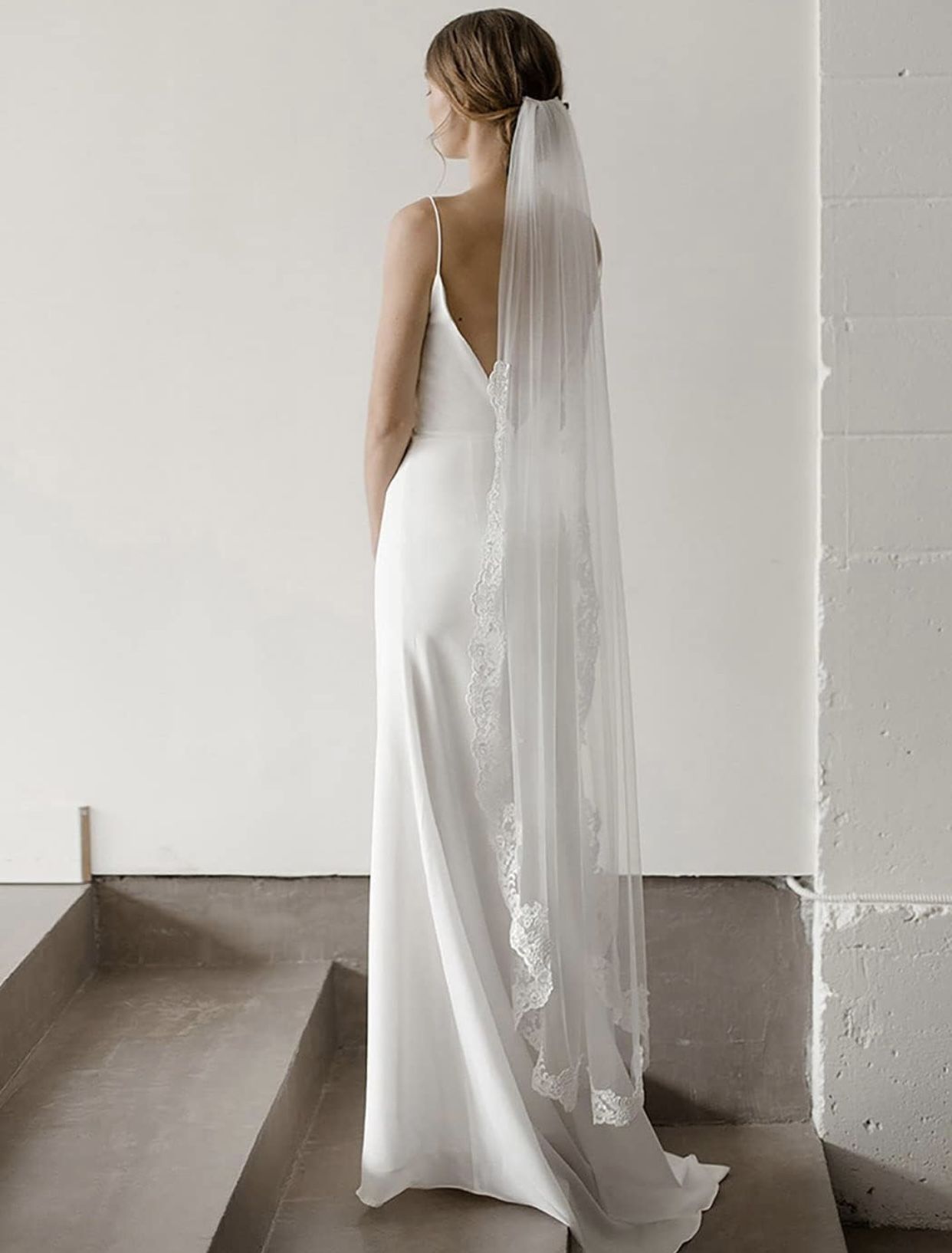 Lace Wedding Bride Veils Ivory