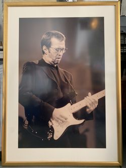 Eric Clapton Gold Framed Photo