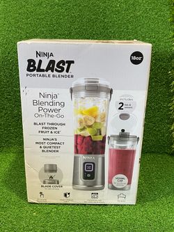 Ninja BLAST Portable Blender - Silver with Clear Pitcher