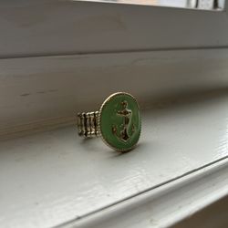 Anchor Boutique Pendant Stretchy Ring