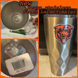 New Bears stainless steel large tumbler $12