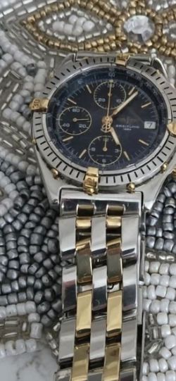 Watch brietling  18 k s/s ex condition