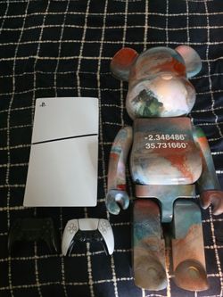 Ps5 Slim with 2 controllers and Bear Brick Benjamin Grant Overview Lake Natron, Tanzania 1000% (READ DESCRIPTION)