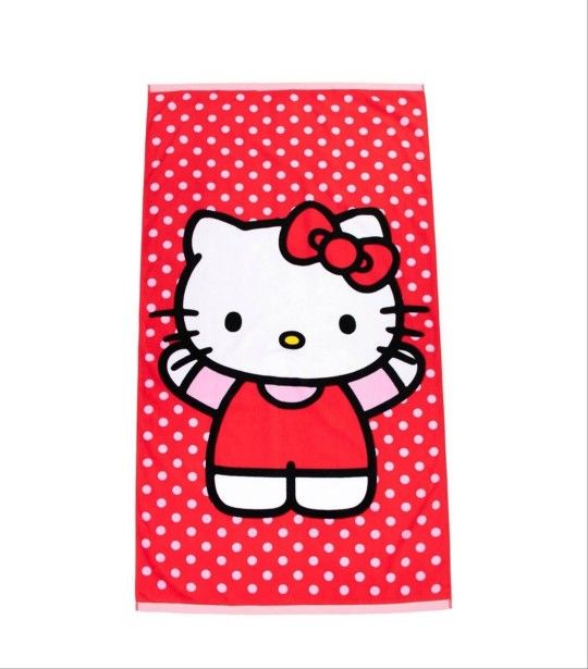 HELLO KITTY Beach Towel. NEW