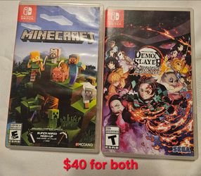 Minecraft & Demon Slayer Nintendo Switch Bundle