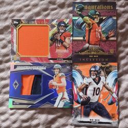 4 Bo Nix Rookie Cards For 155 (Read Description For Details)