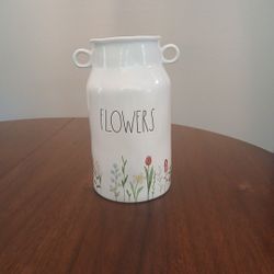 Rae Dunn Flowers Vase