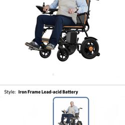 Foldable Electric Wheelchair, 15 Miles Long Travel Range, 300LBS Weight 