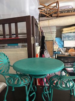 American girl metal patio table and chairs