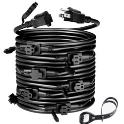 50 Feet Extension Cord with 7 Outlets