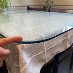 Glass Scratch Protector For Table -  48” Long   30” Wide