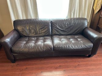 Real leather sofa
