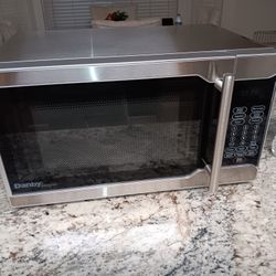 Microwave 100% Stainless Steel Just Like New Works Perfect $39 Very Firm