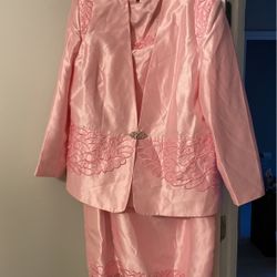 Giovanna Pink Silk Suit