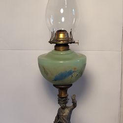 Vintage P.&A. Eagle Oil Lamp. Made In USA.