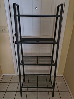 Black Metal Ladder Bookcase