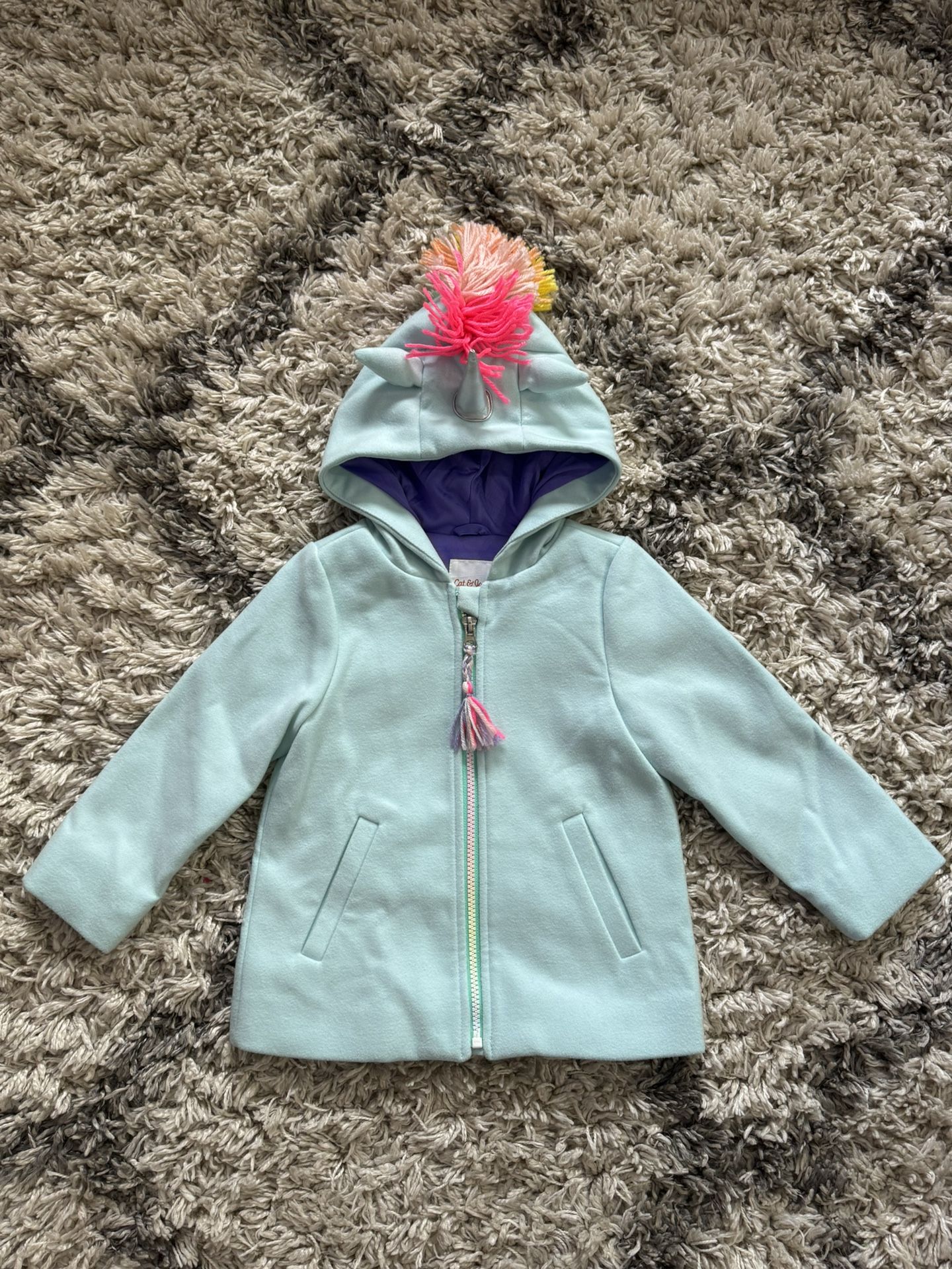 Cat & Jack Unicorn Coat (3T)
