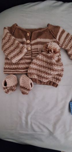 Baby boy crochet set