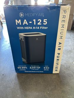 Medify MA-125 Air Purifier with True HEPA H14 Filter | 4,102 ft² Coverage in 1hr for Smoke, Wildfires, Odors, Pollen, Pets | Quiet 99.9% Removal to 0.