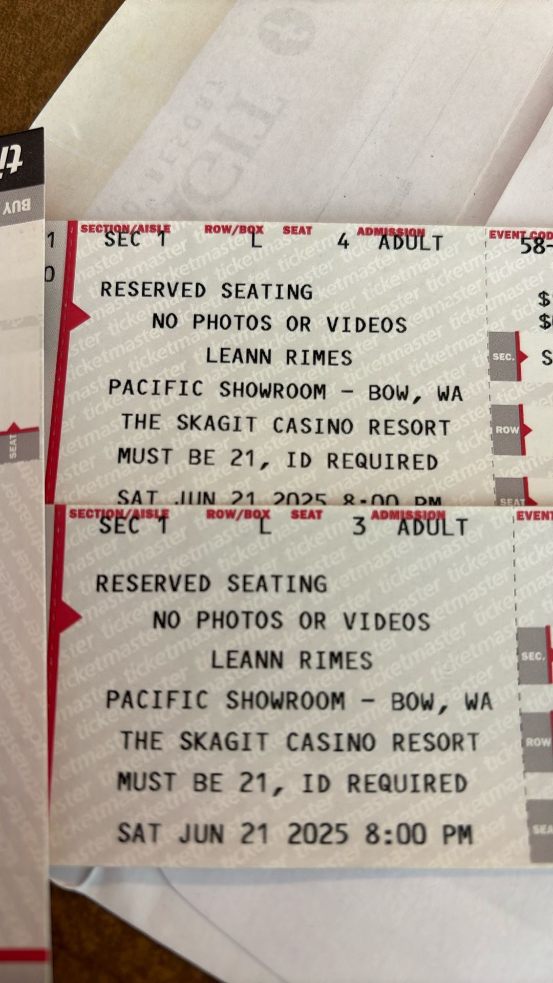 Two Tickets To Leann Rimes