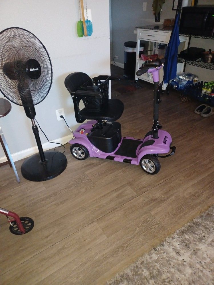 SKRTE Electric Scooter, purple, Holds up to 250lbs