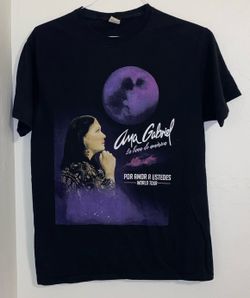 Ana Gabriel Mexican Singer World Tour “La Luna De America” T-shirt Size Medium