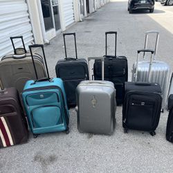 $15 each! Large Mid Sized Checked and Carry on Travel Luggage Baggage Wheeled Rolling Suitcases!