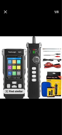 NF-8506 Network Cable Tester and Tracker with IP Scanne Network Rate Test,PING/CAT5 CAT6/TDR Multifunction Network Tester Cable Toner for RJ11 RJ45 LA