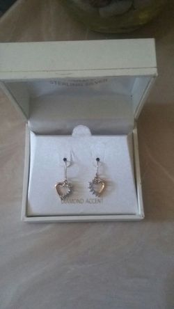 Diamond accent earrings