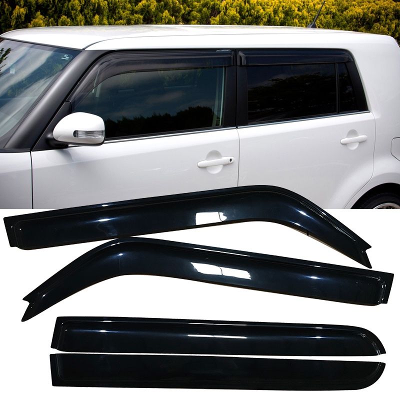 Fits 08-15 Scion xB Acrylic Window Visors Side Vent Sun Rain Guard Deflector