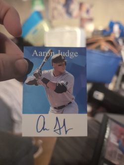 Aaron Judge Auto Reprint Card