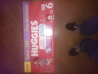 Huggies diapers say 6