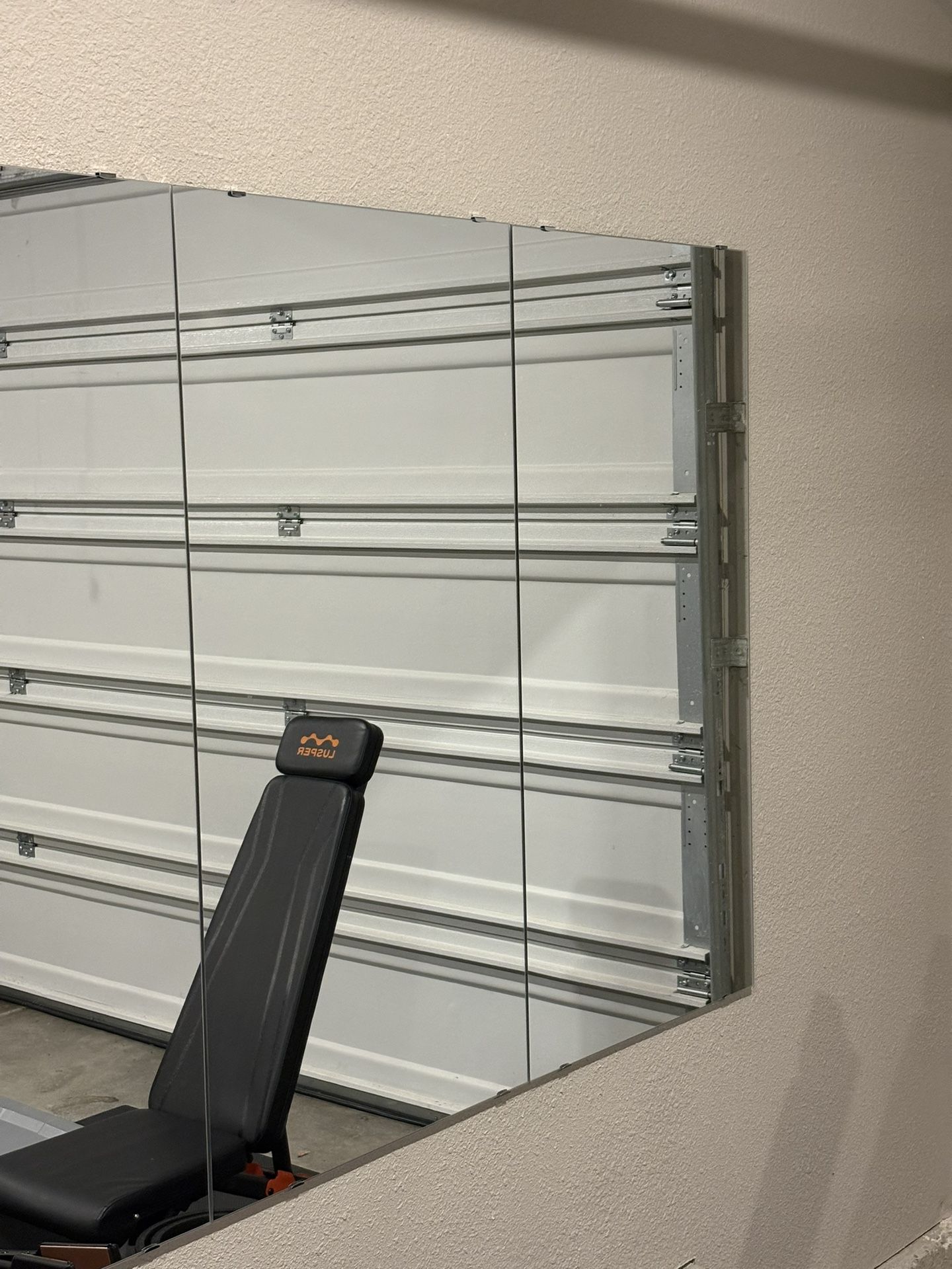 48''x24'' Frameless Wall Mirror (4PCS) for Yoga, Home Gym, Garage, Bedroom, Bathroom