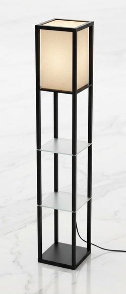 ‼️ MID-century modern-inspired Etagere shelf FLOOR LAMP,‼️ PLEASE, check my other listings and FOLLOW