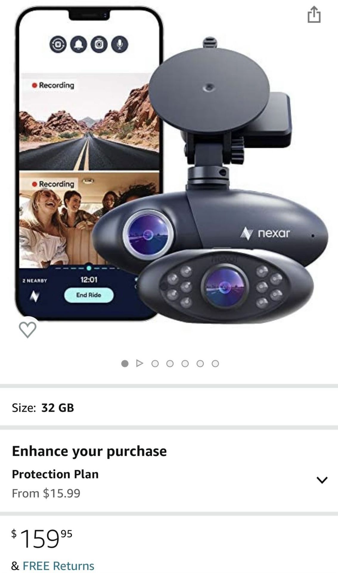 Car Dash Cam Nexar Pro for Sale in Columbia, MD - OfferUp