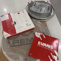 Remo And Evans Assorted Drum Heads New $15 Each!!