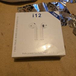 TWS TRUE WIRELESS STEREO  I12 EAR PHONE BRAND NEW 