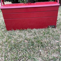 Red Excel  5-Tray Cantilever Metal Tool Box. 