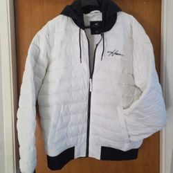 Men's Vintage Hollister Quilted White Puffer

Jacket XL Hoodie