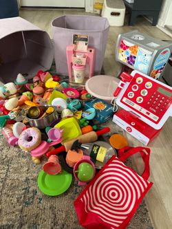 Large Kids Play Kitchen Toy Lot